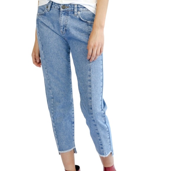 JUST Female Blue Frayed Hem Jones Jeans Size 26 - Picture 11 of 11